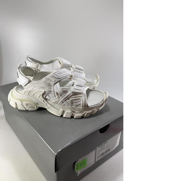 WOMEN'S Track Sandal Neoprene Strappy white Velcro Dad Sandals E371 - Picture 3 of 12